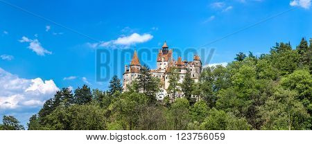 Bran Castle In A Summer Day In Transylvania Romania