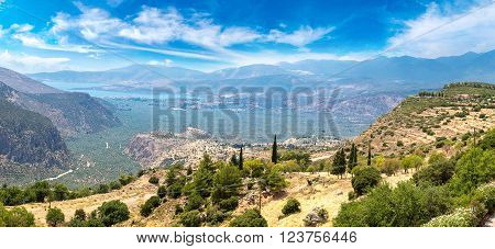 Valley Of Amphissa In Greece