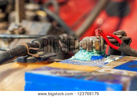 Battery terminals corrode, visible in the form of white powder.Terminal corrosion can eventually lead to an open electrical connection.