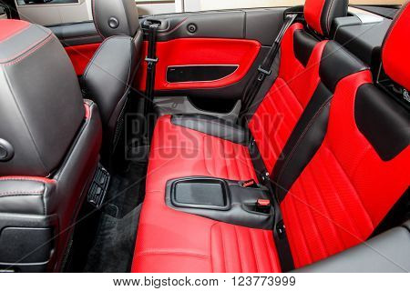 NEW YORK - March 23: A Range Rover,  Land Rover Evoque shown at the New York International Auto  Show exhibit at the 2016 New York International Auto Show during Press day in New York, NY.