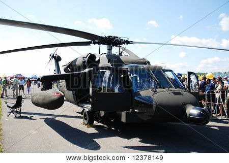 RADOM Polsko - končící 31: Blackhawk s-70. Mezinárodní letecké ukázky letecké SHOW 2009. 31. Srpna, 2
