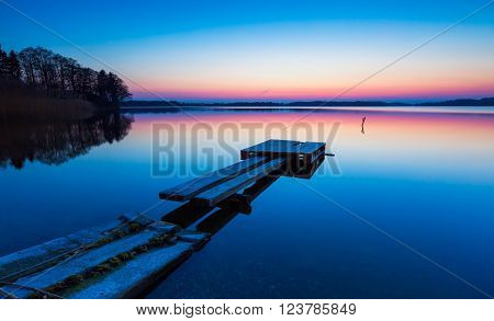 Beautiful And Colorful Lake Landscape