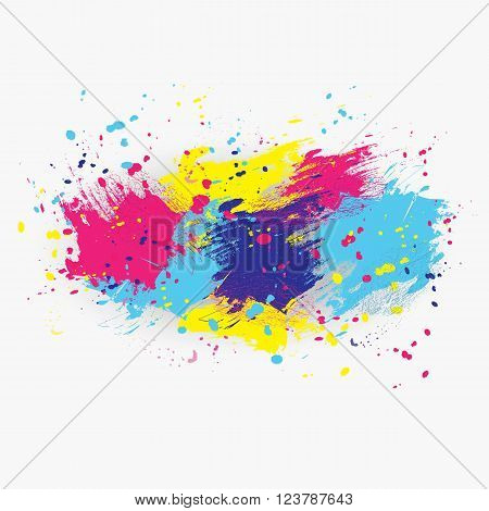 Vector watercolor background. Colorful abstract texture. Vector design elements. Grunge background. Vector watercolor splash
