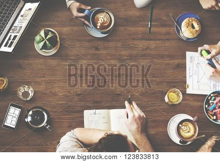 Web Design Team Working Planning Website Concept