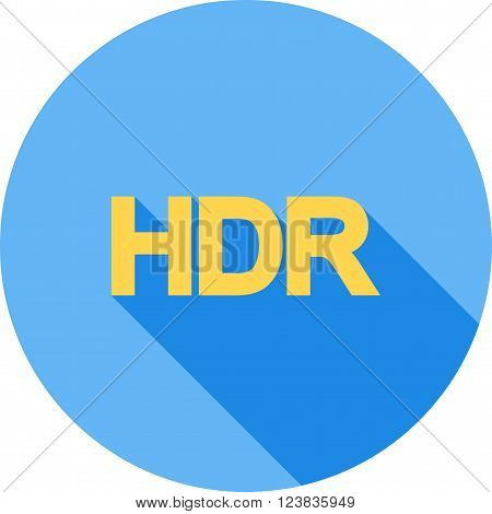 Camera, HDR, equipment icon vector image. Can also be used for picture editing. Suitable for use on web apps, mobile apps and print media.
