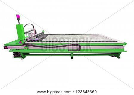 The image of a plasma cutting