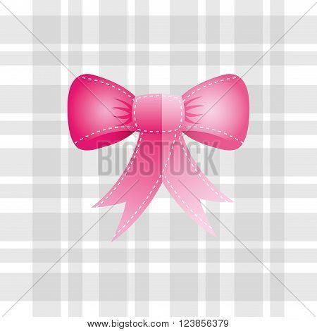 bown pink design, vector illustration eps10 graphic