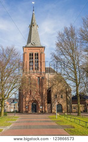 Reformed church in the center of Veendam Netherlands