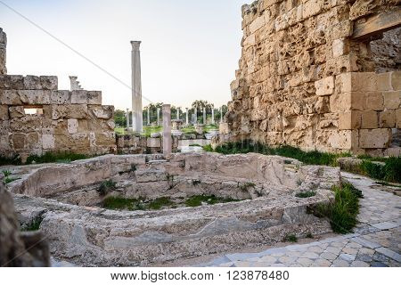 Ancient City Of Salamis Located In Cyprus.