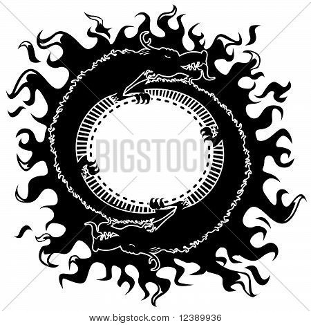 Dragones b&w