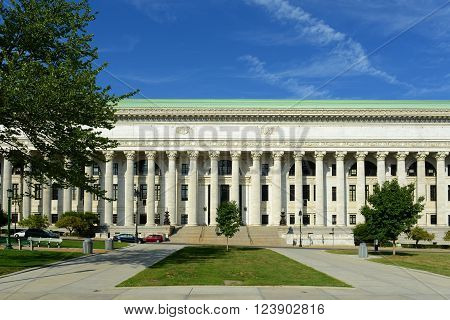 New York State Education Department Building was built in 1912 with Beaux-Arts style in downtown Albany, New York State, USA. This building was listed as a National Historic Places in 1971.