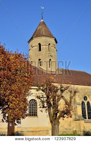 Condecourt France - october 26 2015 the historical Saint Pierre church