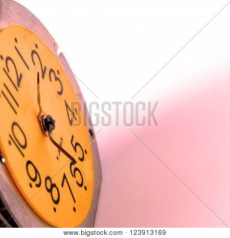 Picture of a Vintage alarm clock face