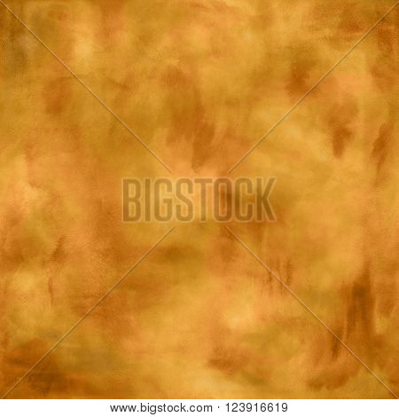 Abstract boho ocher watercolor golden blurred background