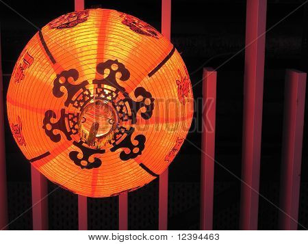 Chinesische orange Laterne