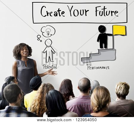 Create Your Future Aspiration Goals Concept
