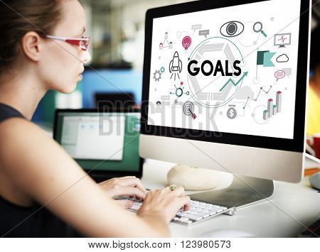 Goals Aim Aspiration Believe Dreams Expectations Concept