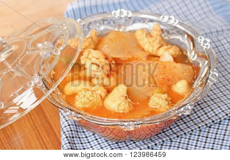 Hot And Spicy Curry Of Water Orange With Fish