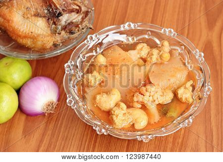 Hot And Spicy Curry Of Water Orange With Fish