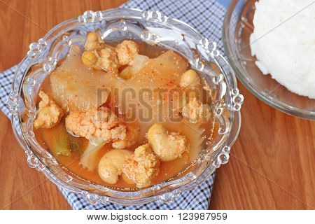 Hot And Spicy Curry Of Water Orange With Fish