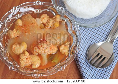 Hot And Spicy Curry Of Water Orange With Fish
