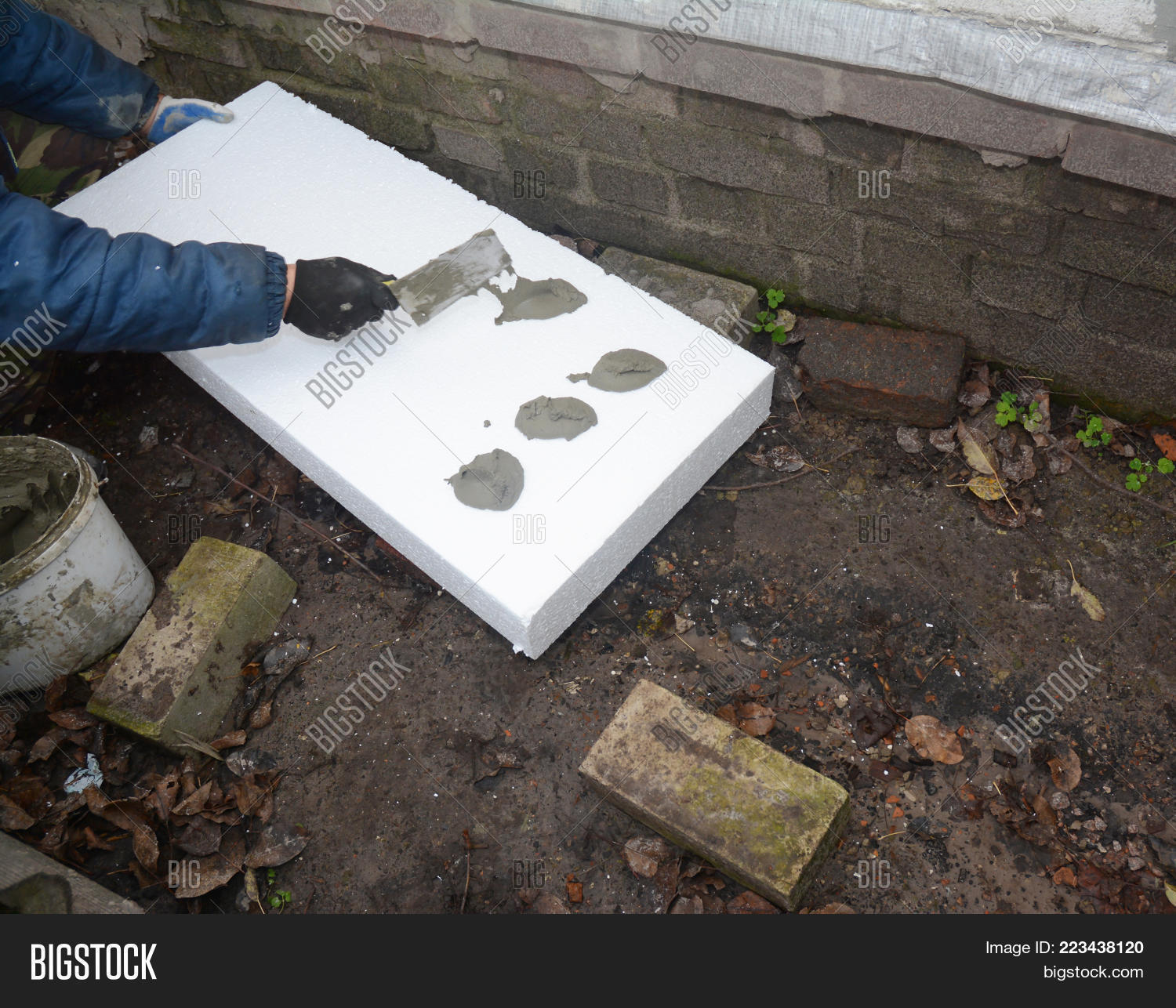 Contractor Insulating Image Photo Free Trial Bigstock