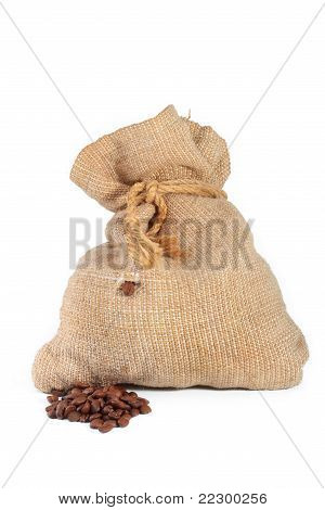 커피와 커피 곡물 팝 가방 가방