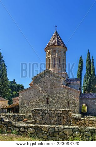 The Ikalto monastery in the late 6th century  about 10 km west of the town Telavi, Kakheti, Eastern Georgia