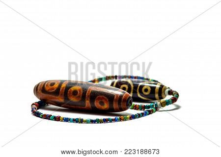 Necklace and pendant Amulet dZi Bead Tibet Style