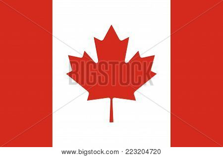 canada accurate colors national flag symbol icon