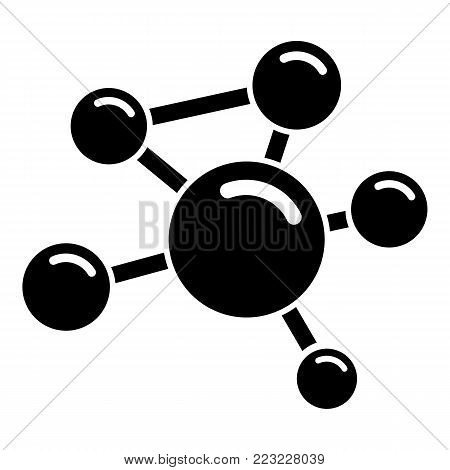Molecule molecular icon. Simple illustration of molecule molecular vector icon for web