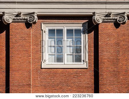 Traditional dutch window at the Amsterdams Historisch Museum