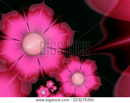 Fractal image,beautiful template for inserting text in black and red color.
Background with flower
Floral template with place for text.
Graphic design for business cards and like.