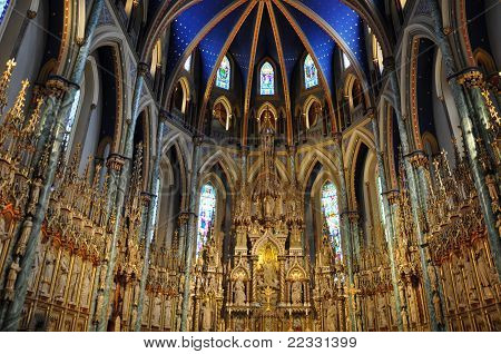 Notre Dame Basilica in Ottawa
