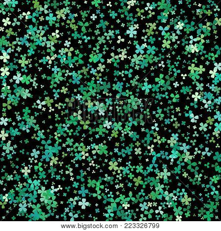 Gold Stars On A Black Background. Vector Illustration