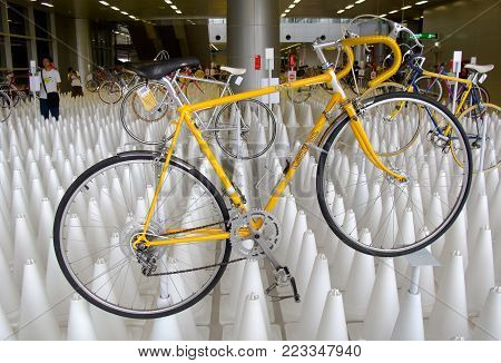 Bangkok, Thailand - November 23, 2012: Vintage bicycle CARLTON Catalina display at A Day Bike Fest 2012, Bangkok