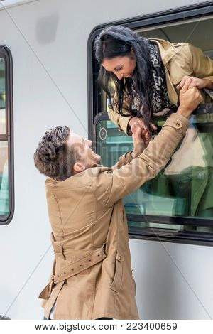 arrival by train