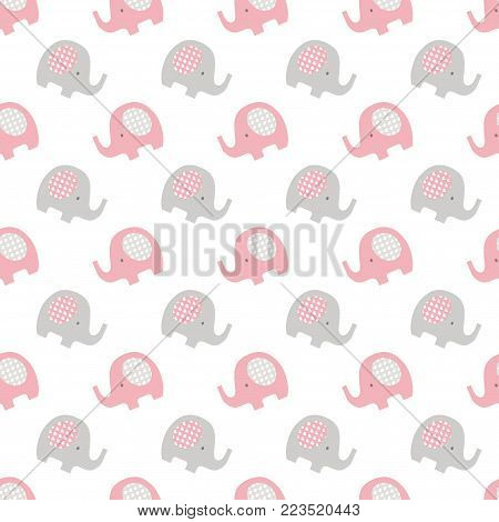 elephant children seamless pattern design, elephants pattern