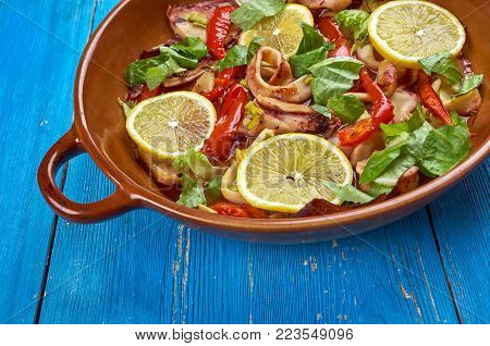 Sibia Casserole - Egyptian casserole with squid
