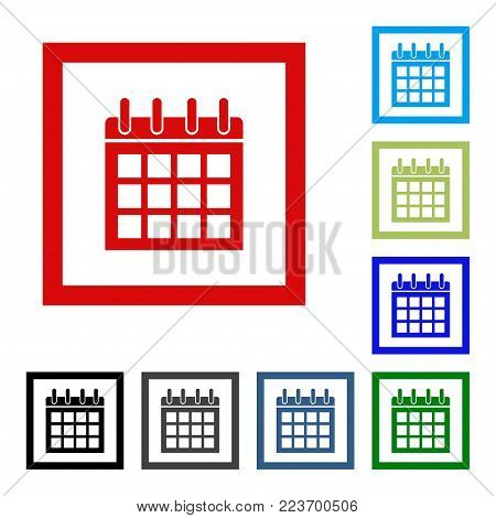 Calendar Icon in trendy flat style. Calendar symbol for your web site design, logo, app, UI. Vector illustration, EPS10.