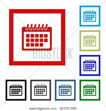 Calendar Icon in trendy flat style. Calendar symbol for your web site design, logo, app, UI. Vector illustration, EPS10.