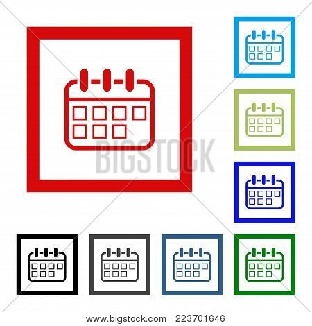 Calendar Icon in trendy flat style. Calendar symbol for your web site design, logo, app, UI. Vector illustration, EPS10.