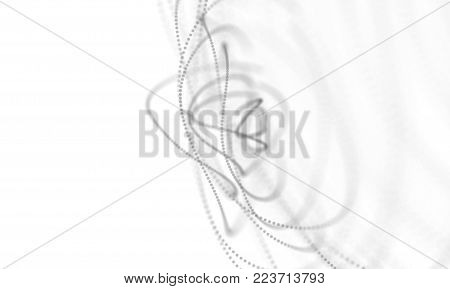 Abstract Light Geometrical Background . Connection structure. Science background. Futuristic Technology HUD Element . onnecting dots and lines . Big data visualization Business .