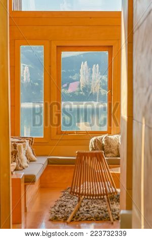 Elegant Palafito House With Lake View, Chiloe, Chile