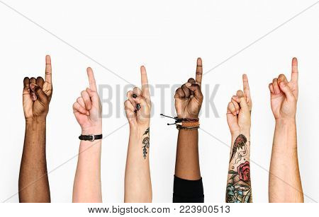 Hand holding variation of object