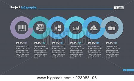 six phases timeline vector
