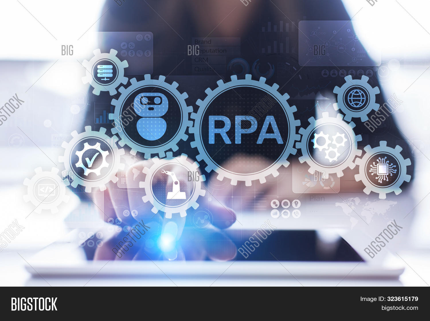 Rpa Robotic Process Image Photo Free Trial Bigstock