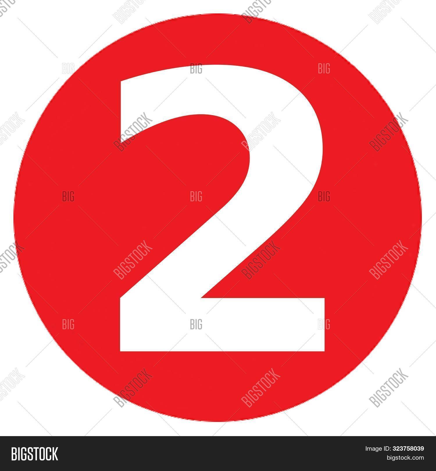 Number 2 Two Big Red Image & Photo (Free Trial) | Bigstock
