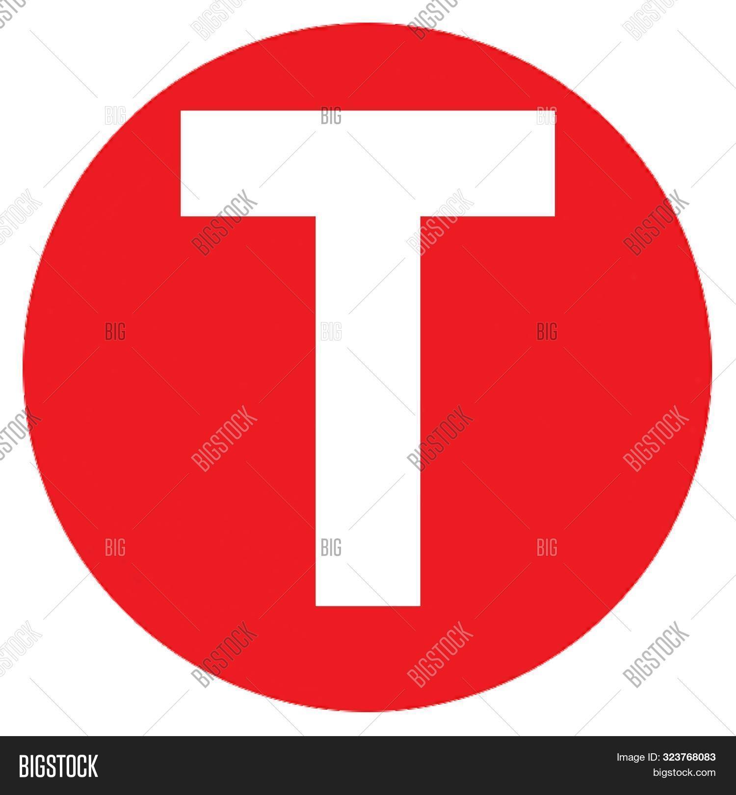Letter T Big Red Dot Image & Photo (Free Trial) | Bigstock