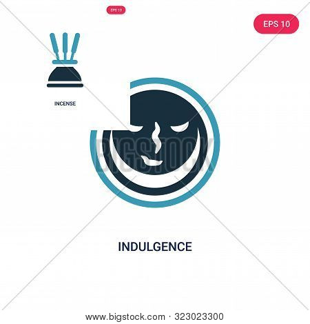 indulgence icon in two color design style.